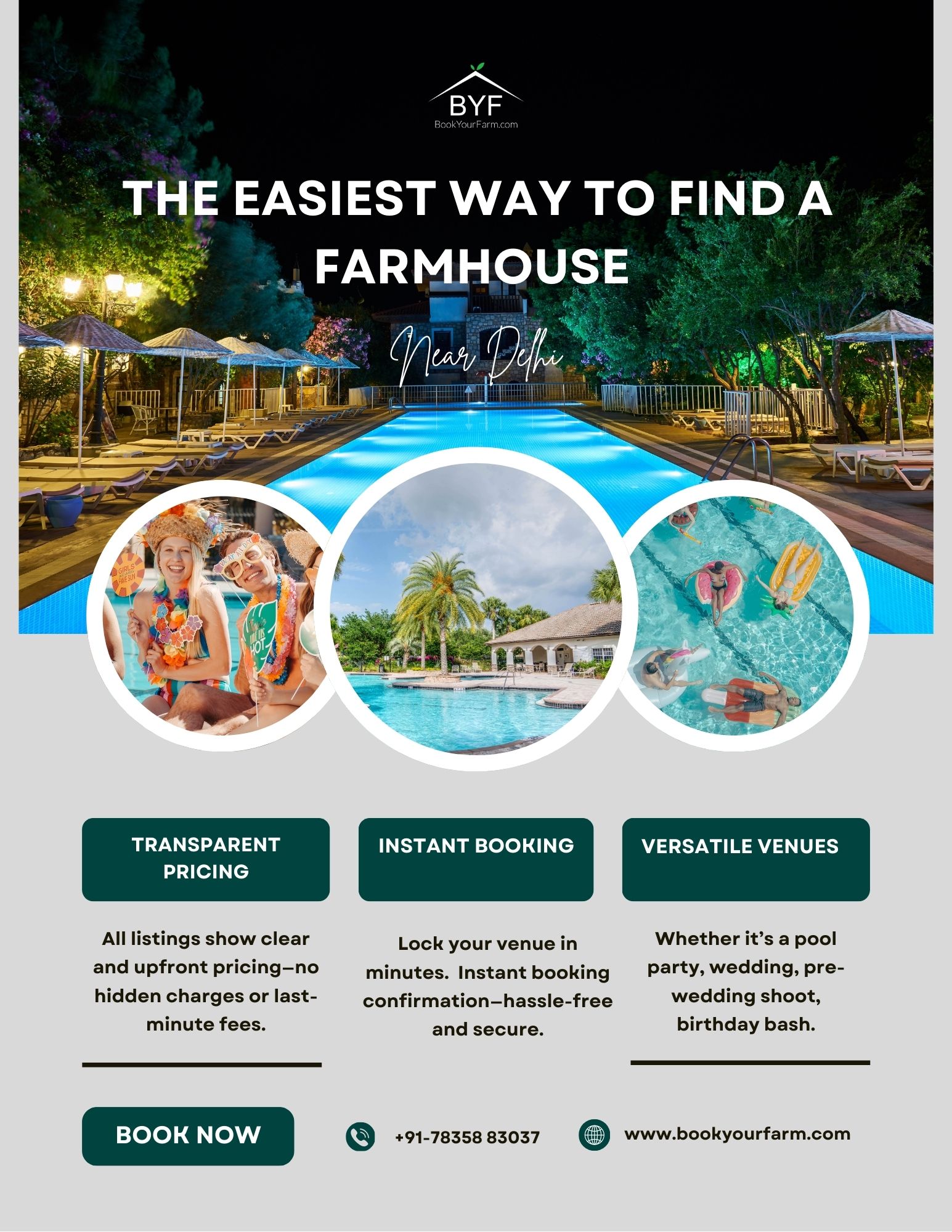 Places to Celebrate Birthday in Delhi for Couples in Low Budget 1 The Easiest Way to Find a Farmhouse 1