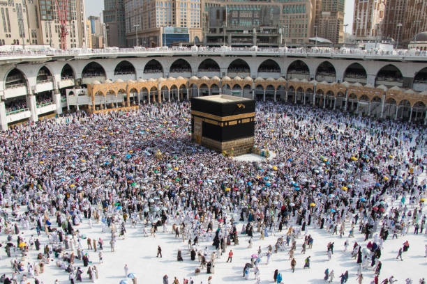 Pilgrims Performing Tawaf Around the Kaaba in Masjid al-Haram, Makkah 1 istockphoto 1495697075 612x612 1